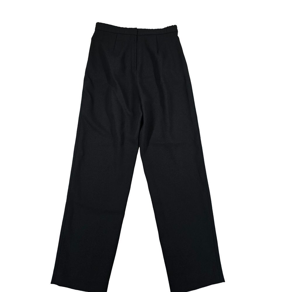 Vintage Adrianna Papell Dress Pants‎ Womens 8 Black Straight Leg Trousers EUC